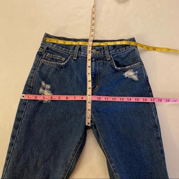 LF Carmar Denim Skinny Jeans Waist 25 Womens Size 0 XS Blue Mid High Rise - Picture 11 of 11
